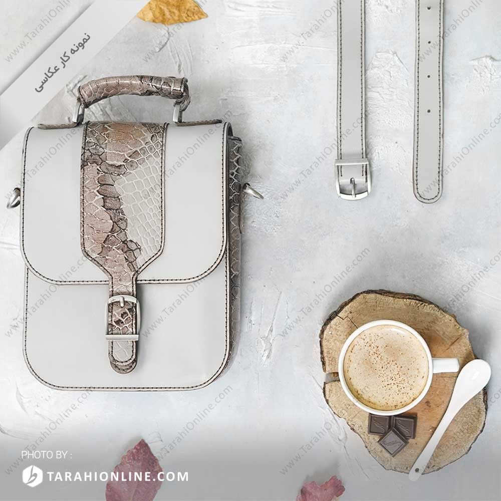 عکاسی از کیف حمایل زنانه چرمی